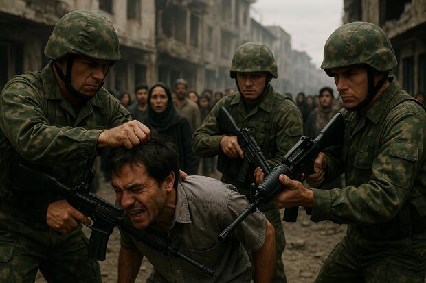 Urban Conflict in a War-Torn Street (1)