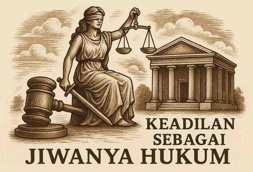 Ilustrasi Keadilan sebagai Jiwanya Hukum (Supremasi.id)
