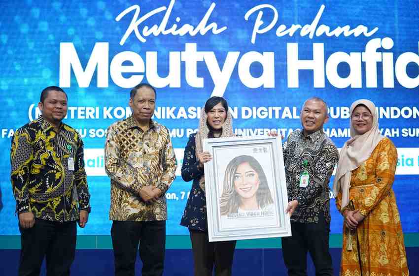 Menkomdigi RI Meutya Hafid di UMSU: AI Hanya Alat, Jangan Jadi Tuan