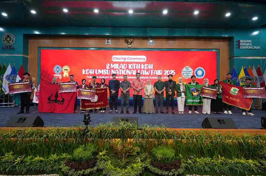 KDH UMSU National Law Fair 2025 Resmi Ditutup, Milad ke-10 KDH FH UMSU Jadi Puncak Perayaan